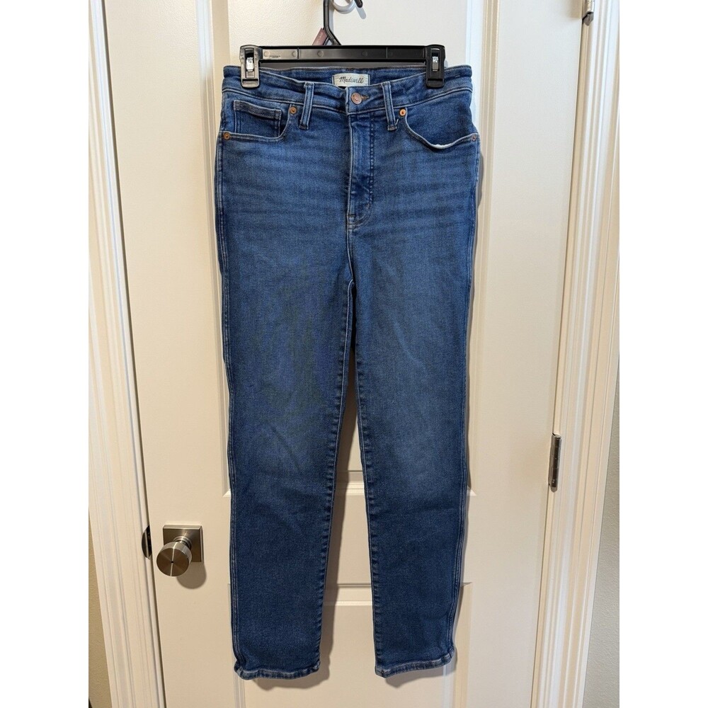Madewell Curvy Stovepipe Jeans Womens 29 High Rise Stretch Medium Wash